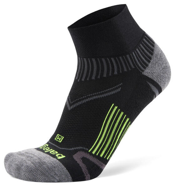 BALEGA Balega Enduro Arch Support Quarter Sokken voor Hardlopen, Zwart, Klein, 1 Paar