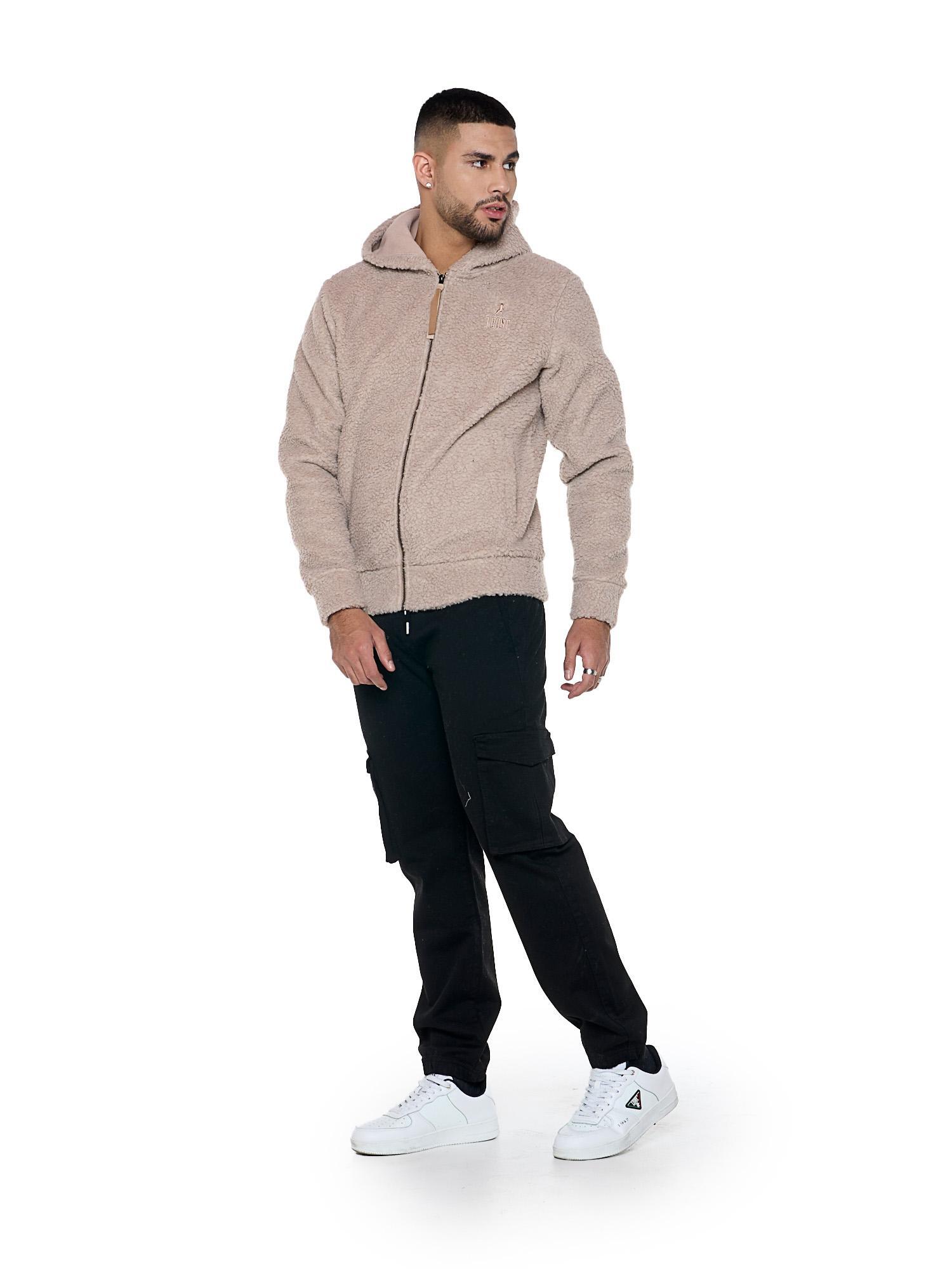 Felpa da uomo in micro pile con cappuccio e zip "Metropolitan" 3/6