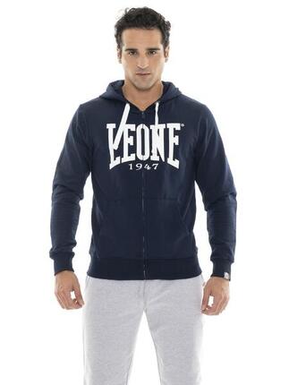 Herren-Wintersweatshirt mit Kapuze und Reißverschluss mit großem „Basic“-Logo