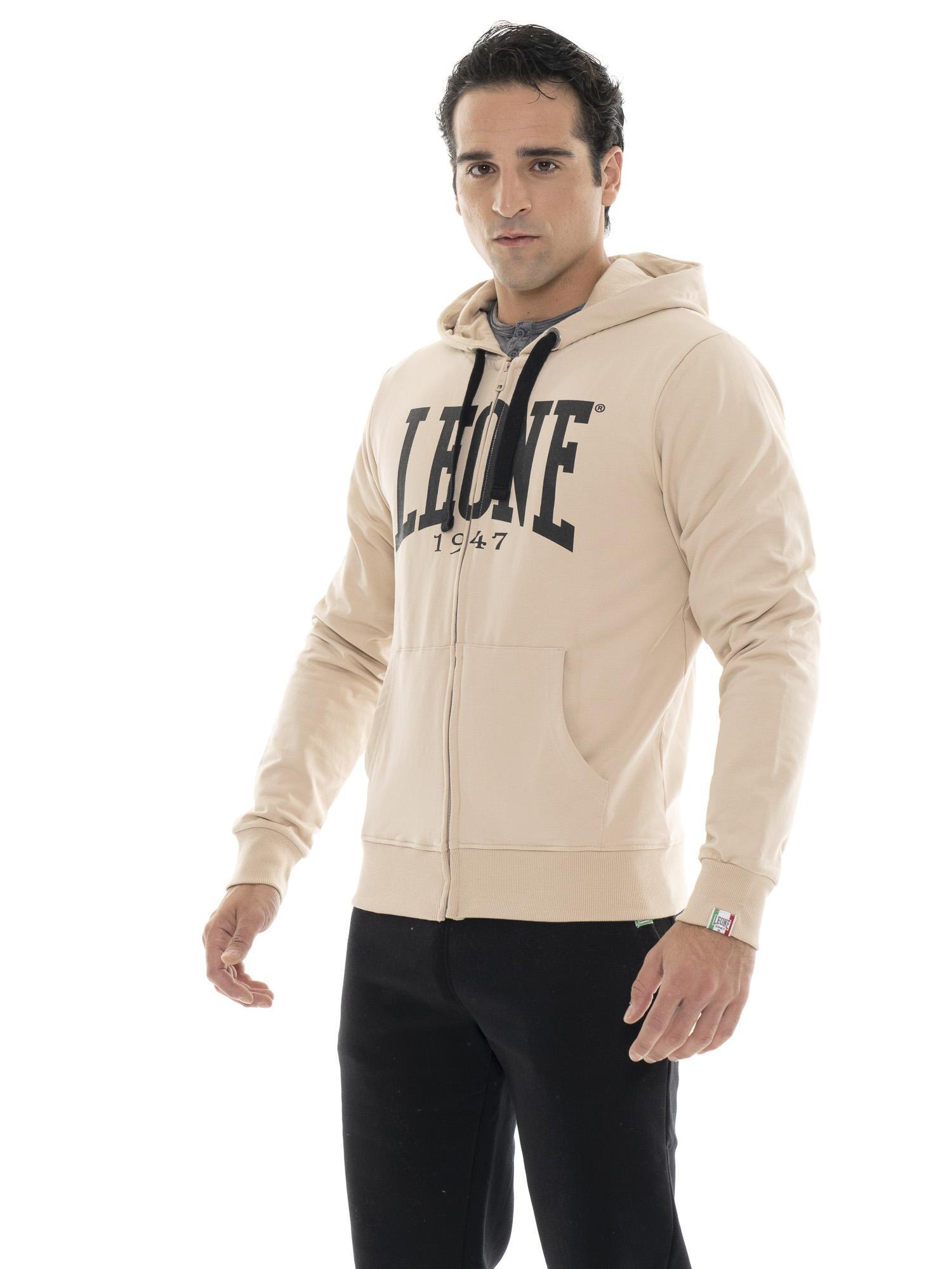 Felpa da uomo con cappuccio e zip Leone 1947 Apparel 2/7