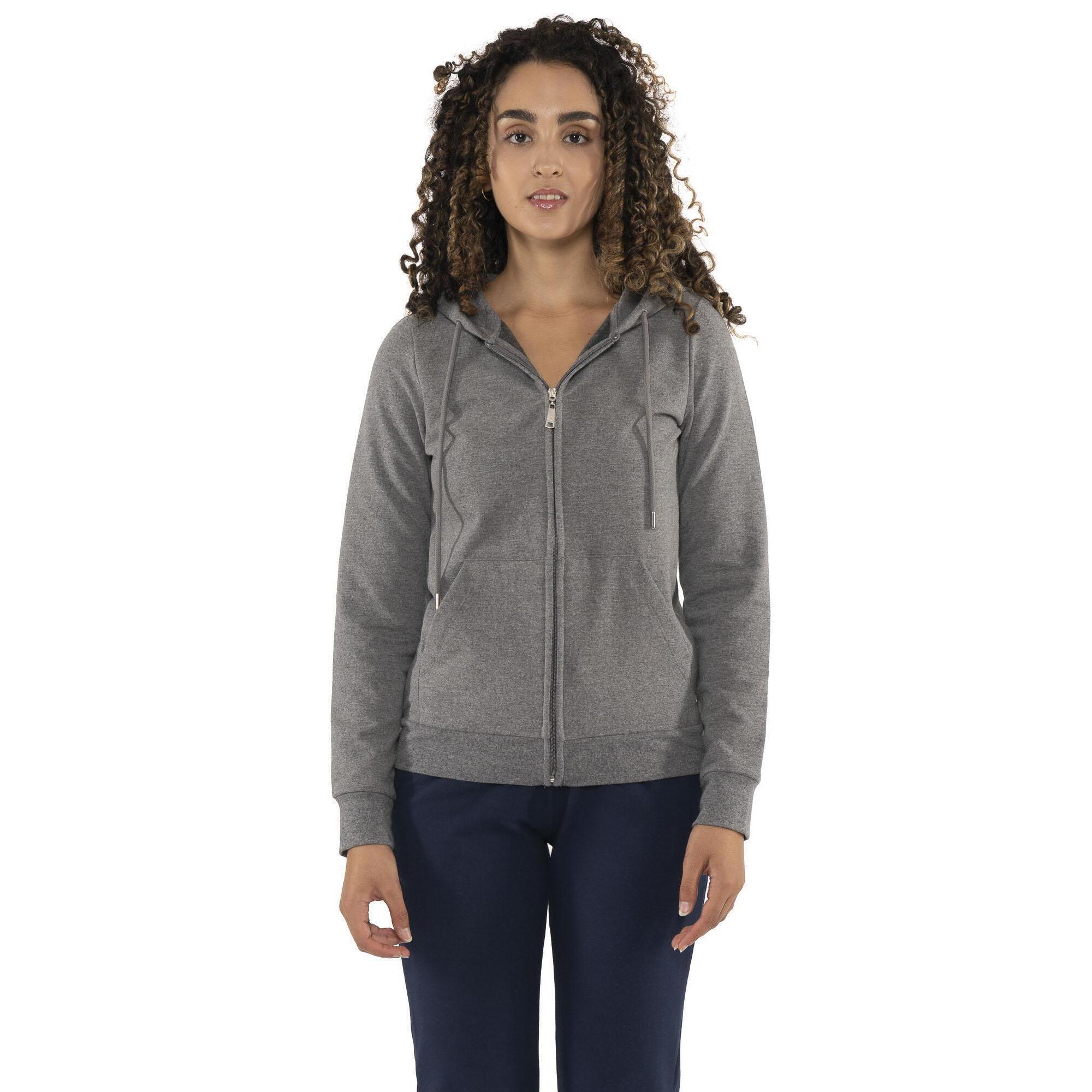Leone 1947 Apparel - Sweat-shirt D'Hiver Pour Femme À Capuche Entièrement Zippée "never Without" - Sweat-shirt - Gris - S - Decathlon