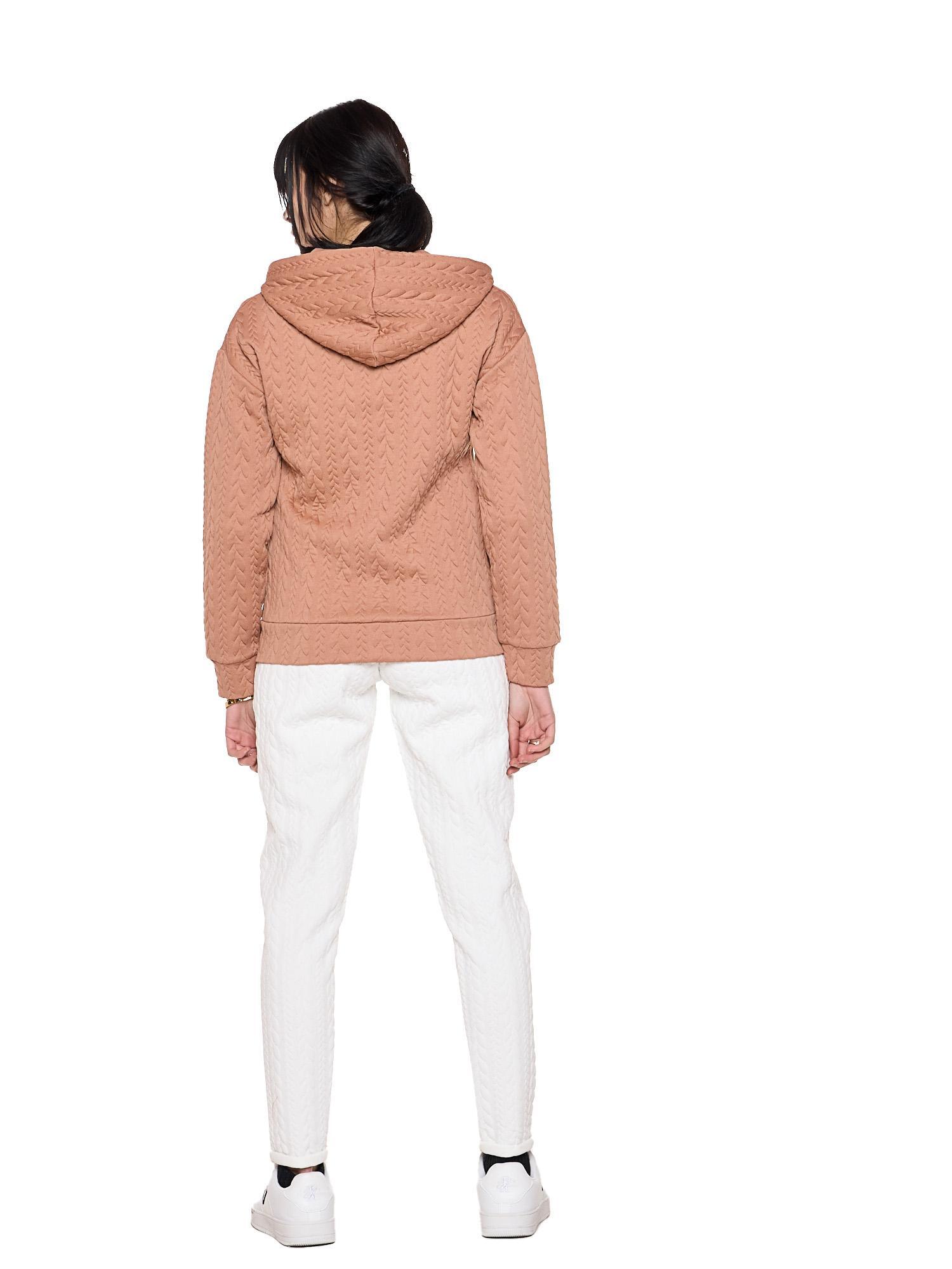 Sweat à capuche femme Leone 1947 Apparel maille torsadée confort quotidien 4/7