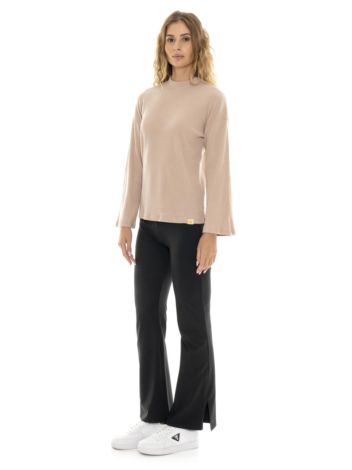 Sweat-shirts côtelés d'hiver pour femmes « Relaxed » 7/8