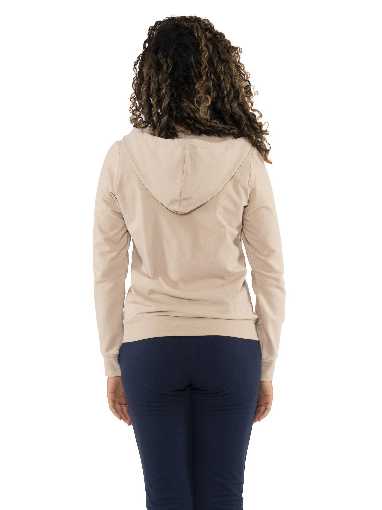 Sweat-shirt d'hiver pour femme à capuche entièrement zippée "Never Without" 4/6