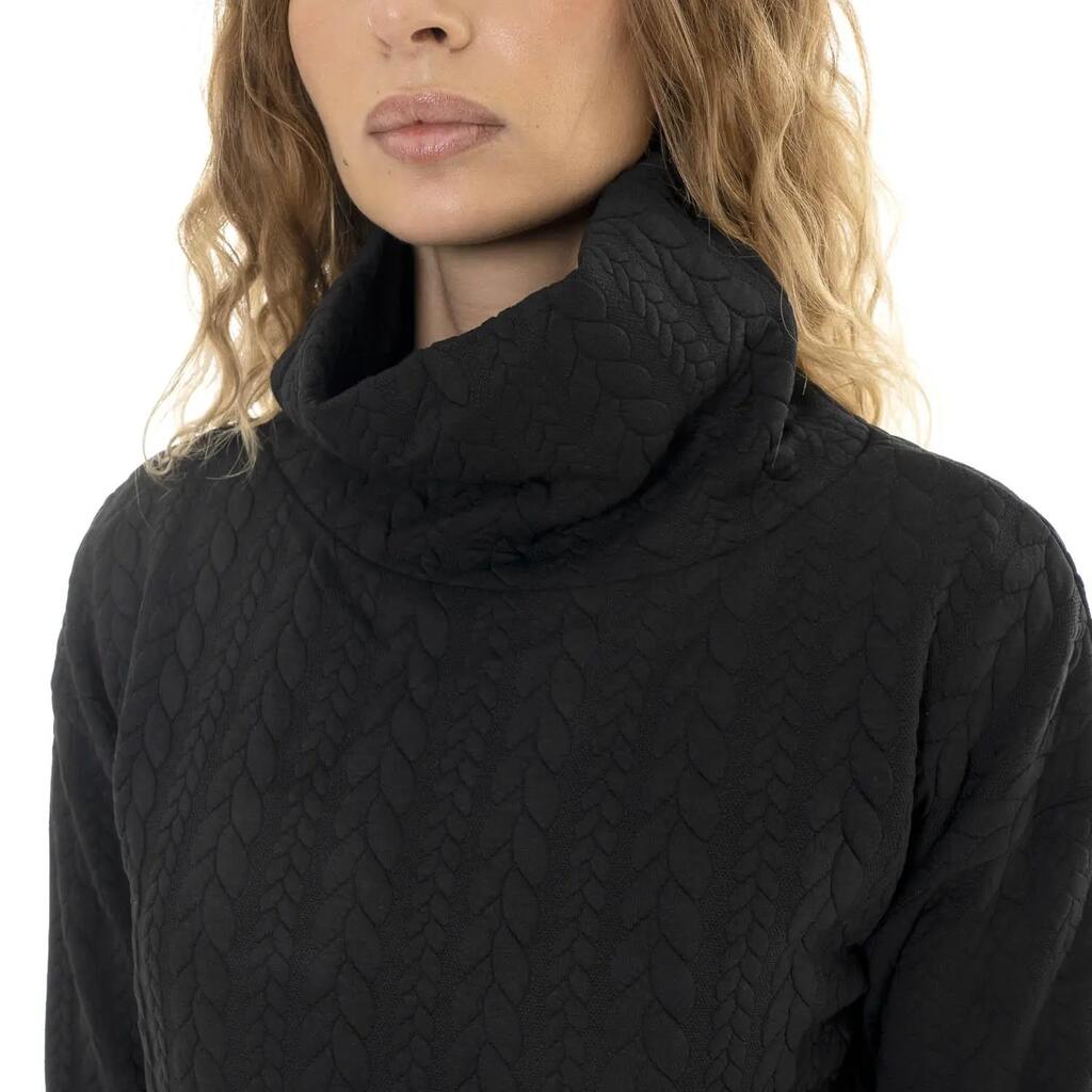 Women's Winter Turtleneck "Relaxed" Cable Knit Sweatshirts