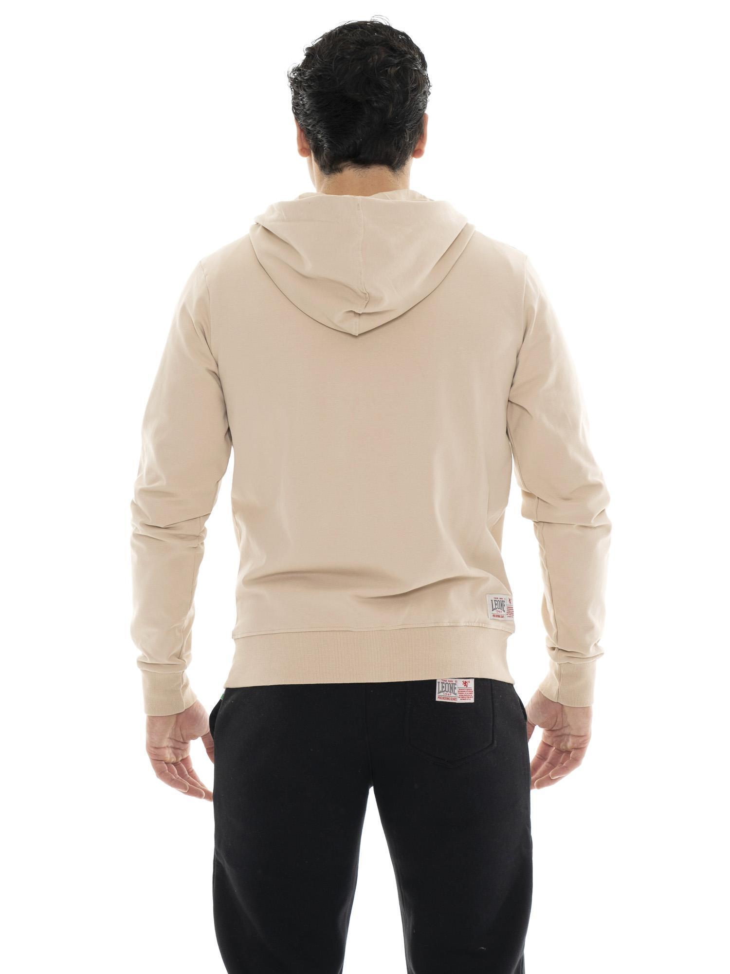 Felpa da uomo con cappuccio e zip Leone 1947 Apparel 4/7