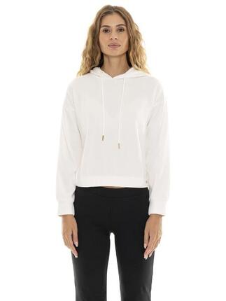 Sweat femme hiver fines côtes à capuche "Pearl