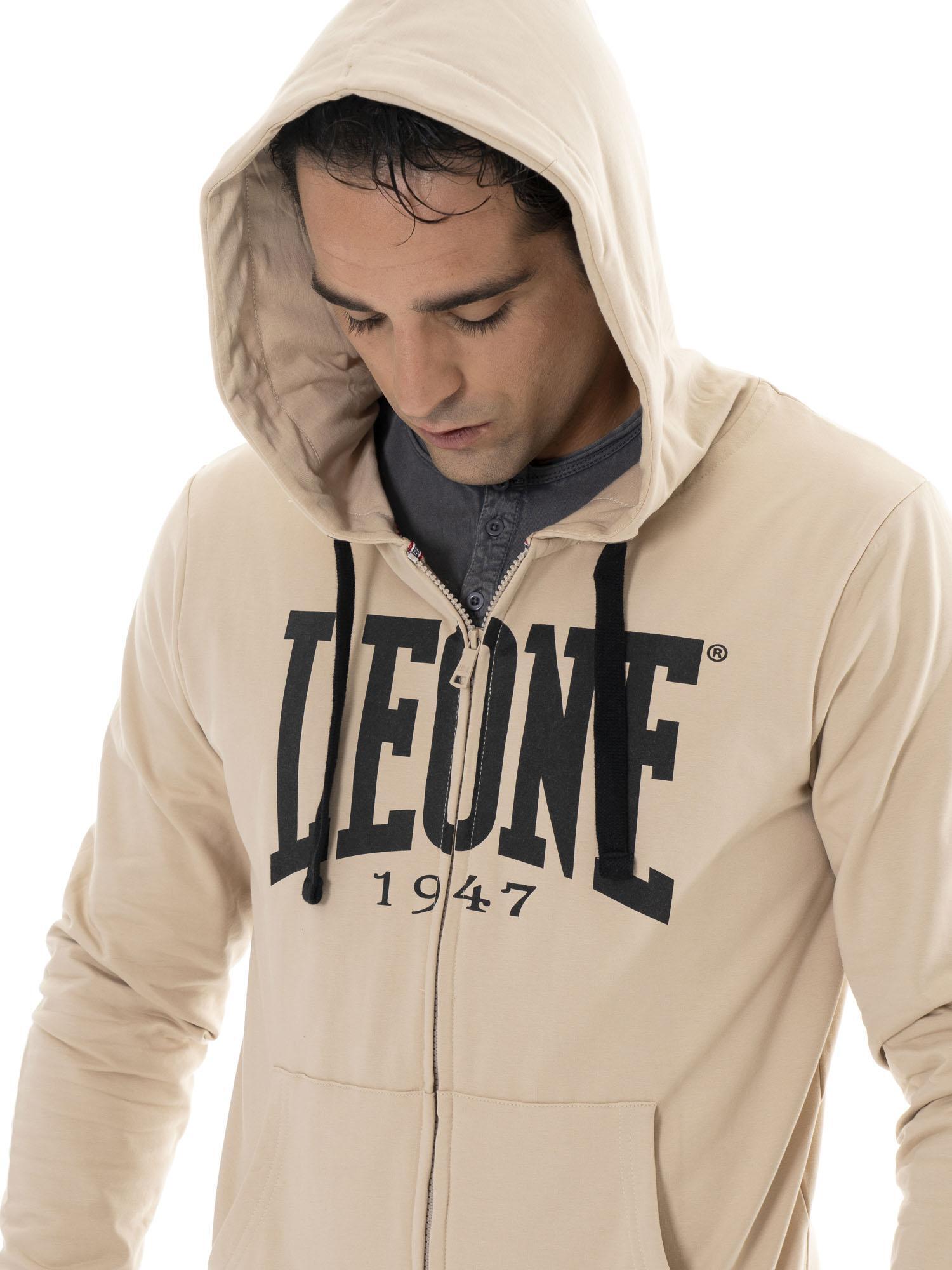 Felpa da uomo con cappuccio e zip Leone 1947 Apparel 5/7