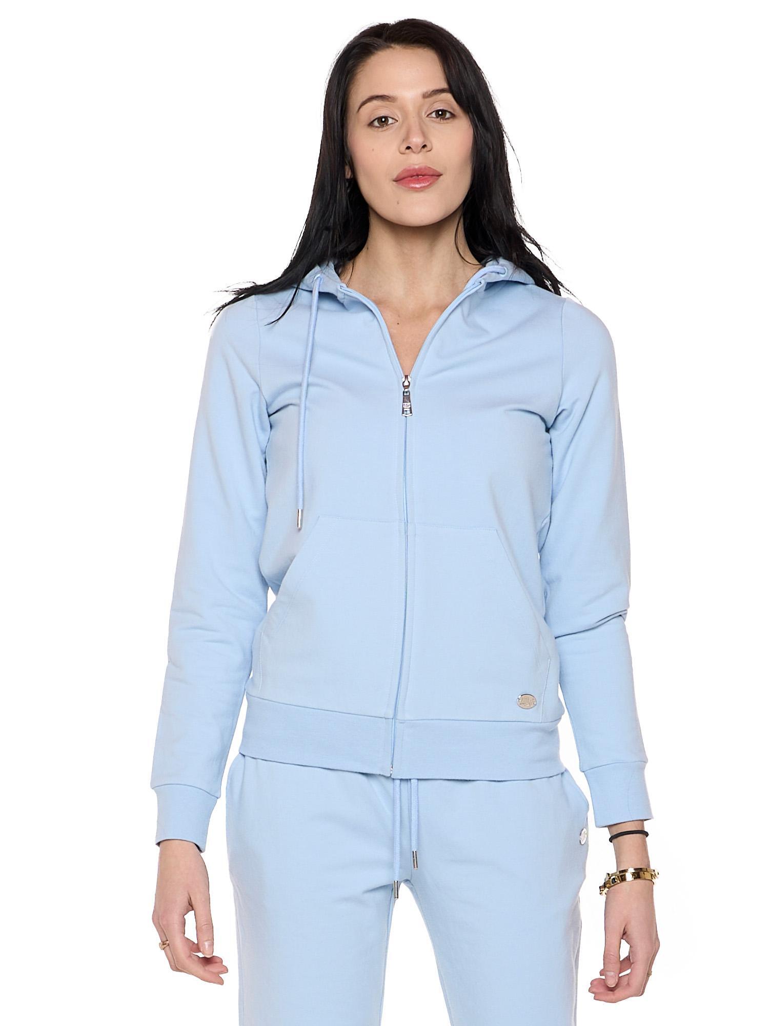 LEONE 1947 APPAREL Dameswintersweatshirt met capuchon met volledige ritssluiting "Never Without"