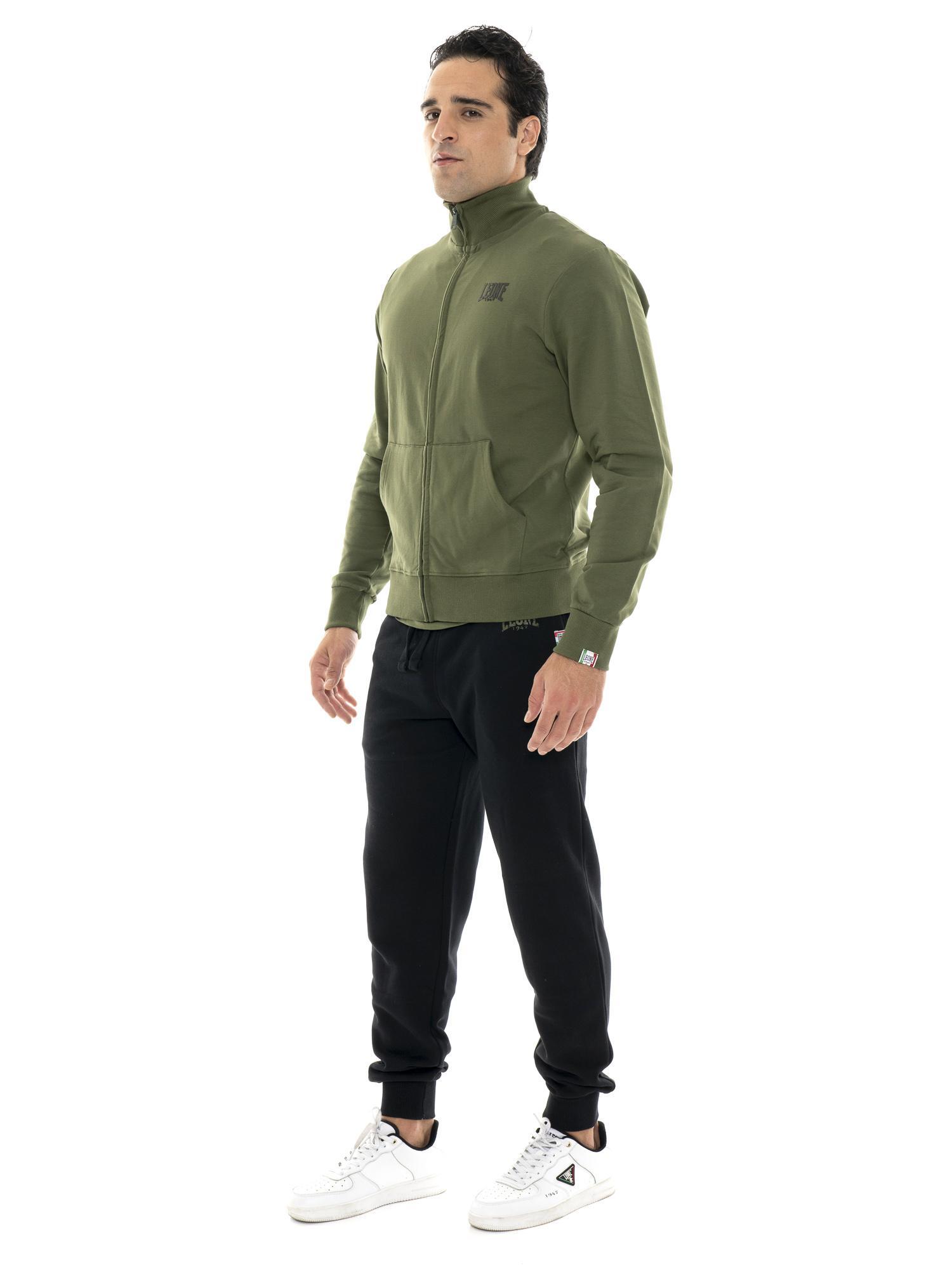 Felpa uomo con zip collo alto linea Basic 2/5