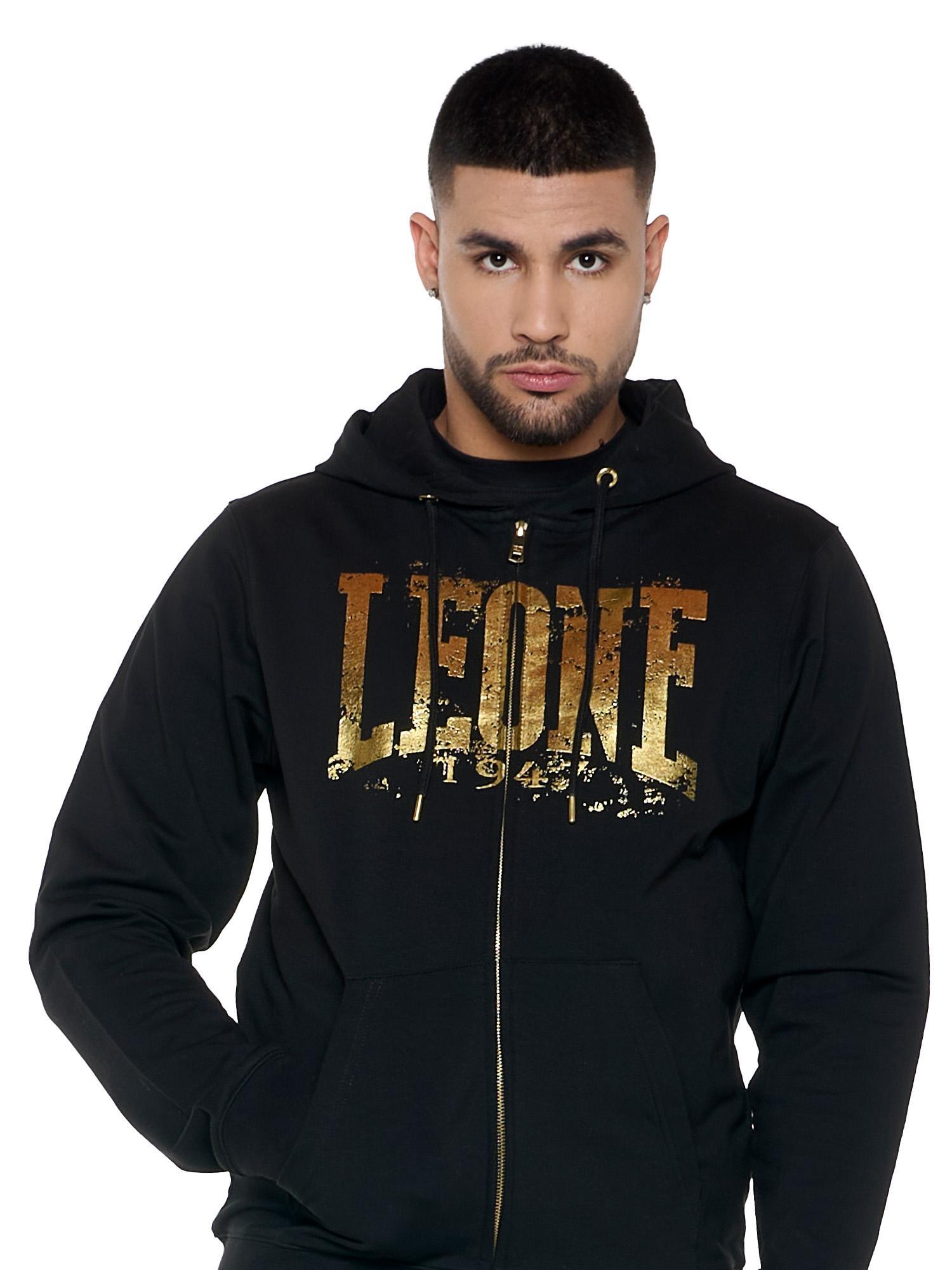 Sweat homme hiver en coton stretch avec zip "Authentic Gold" 5/5