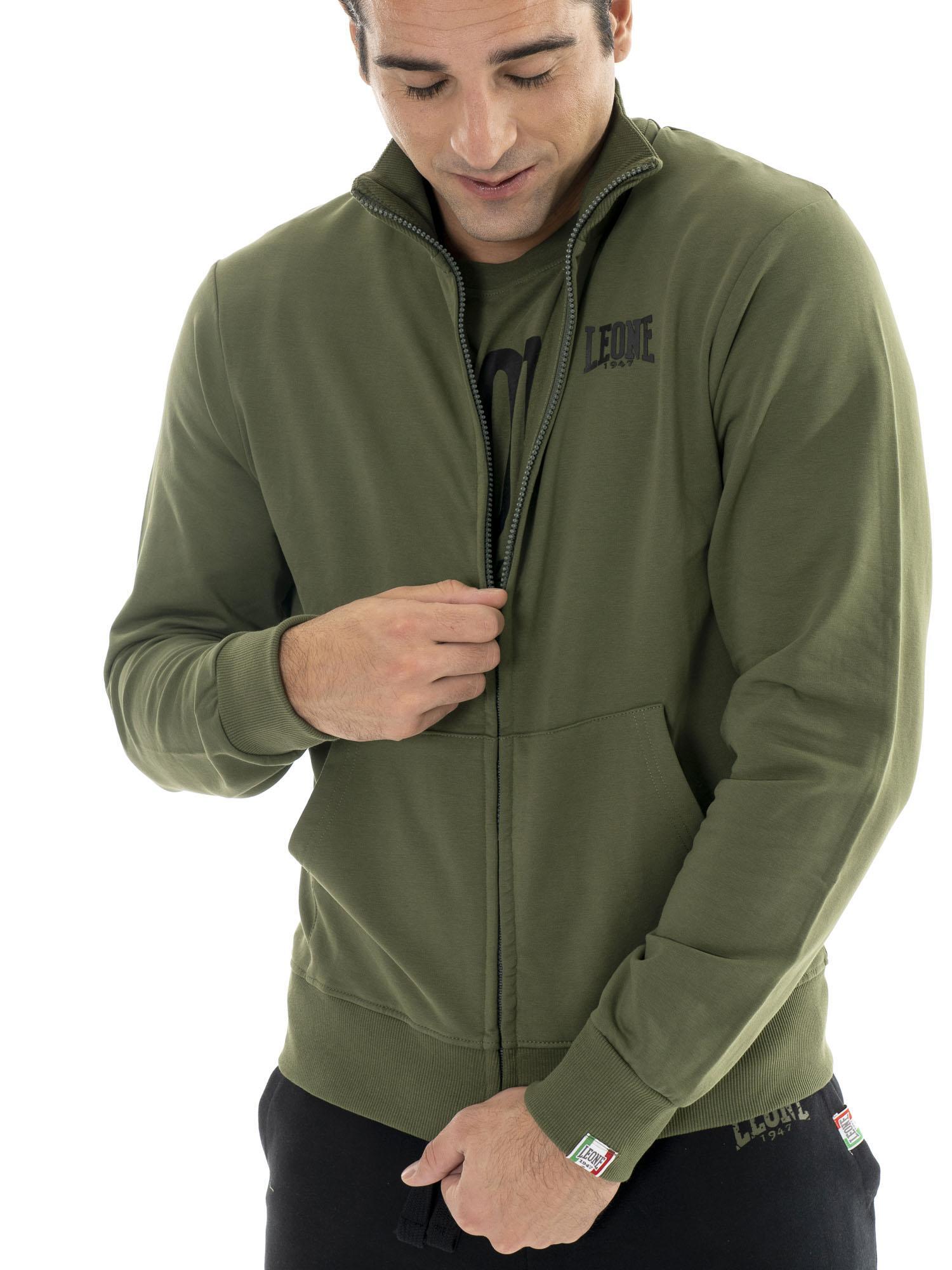 Felpa uomo con zip collo alto linea Basic 5/5