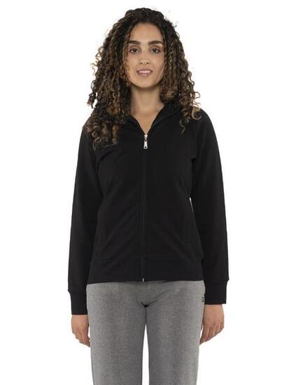 Felpa invernale da donna con colletto e full zip "Never Without