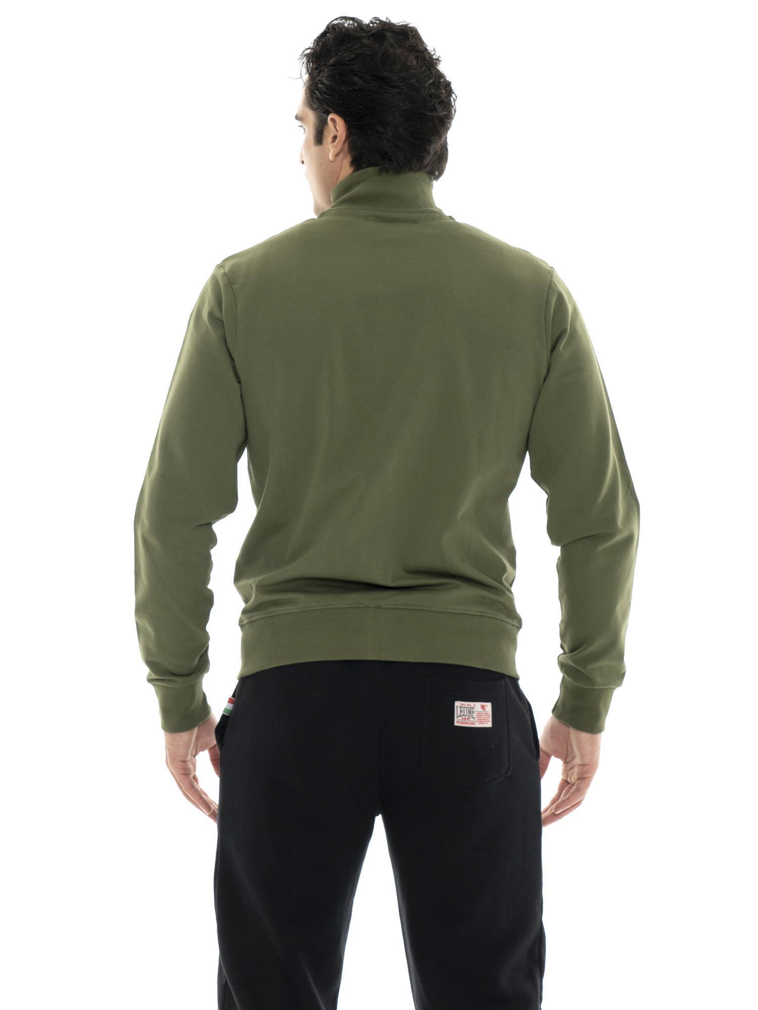 Felpa uomo con zip collo alto linea Basic 4/5