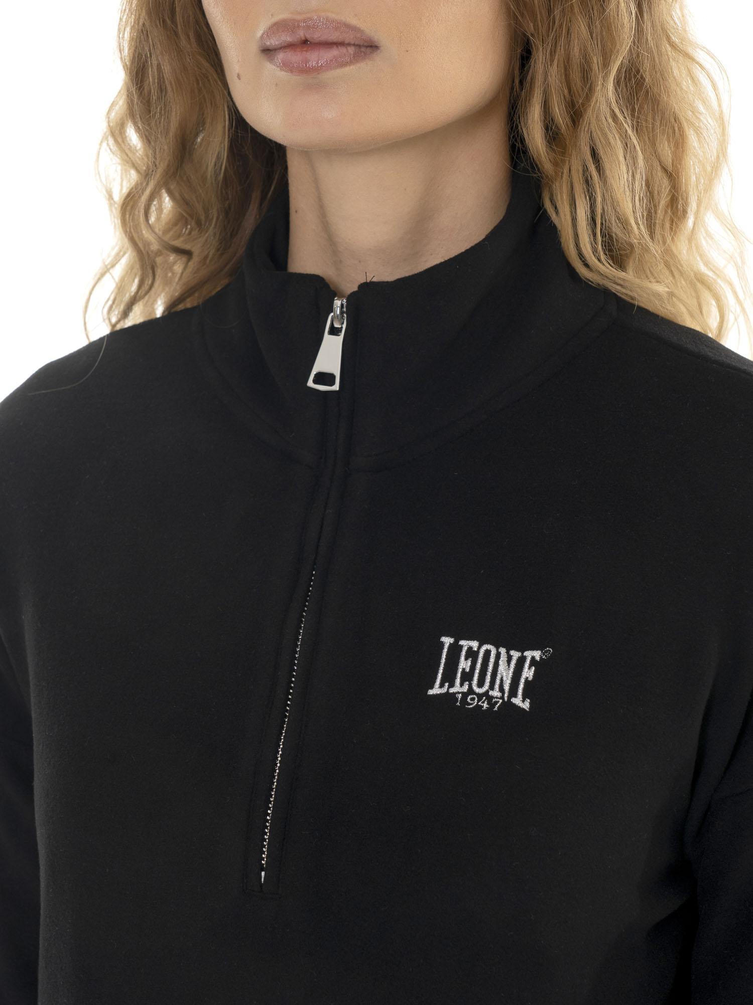 Felpa crop da donna invernale a collo alto e mezza zip "Relaxed" 3/7