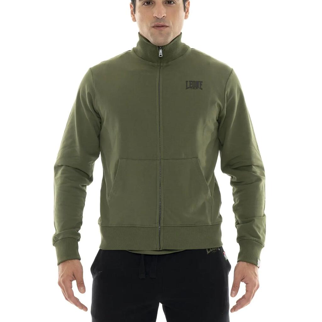 Men's zip-up sweatshirts with high neck, Basic line