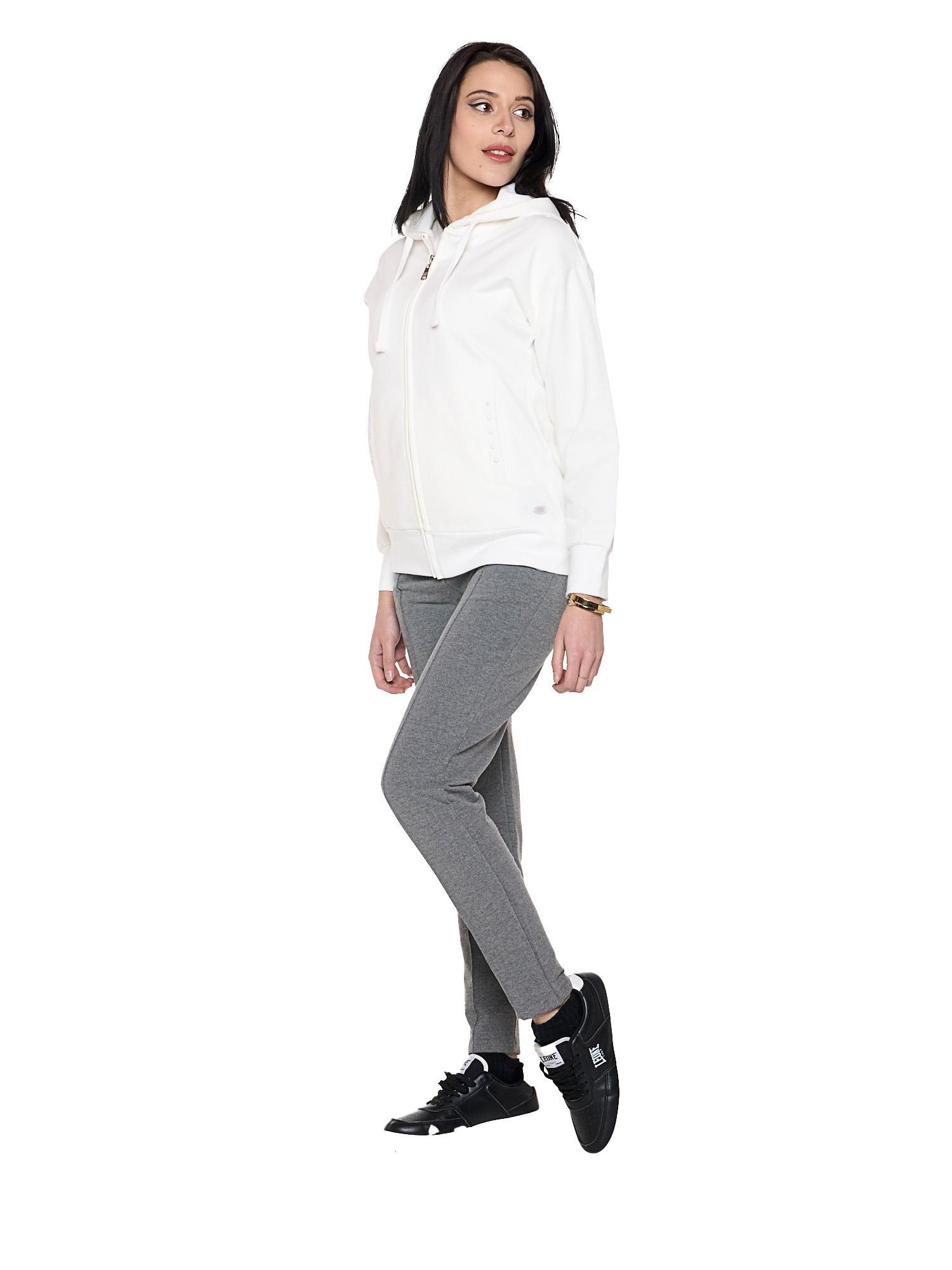 Sudadera con capucha mujer Leone 1947 Apparel Pearl cremallera invierno 2/7