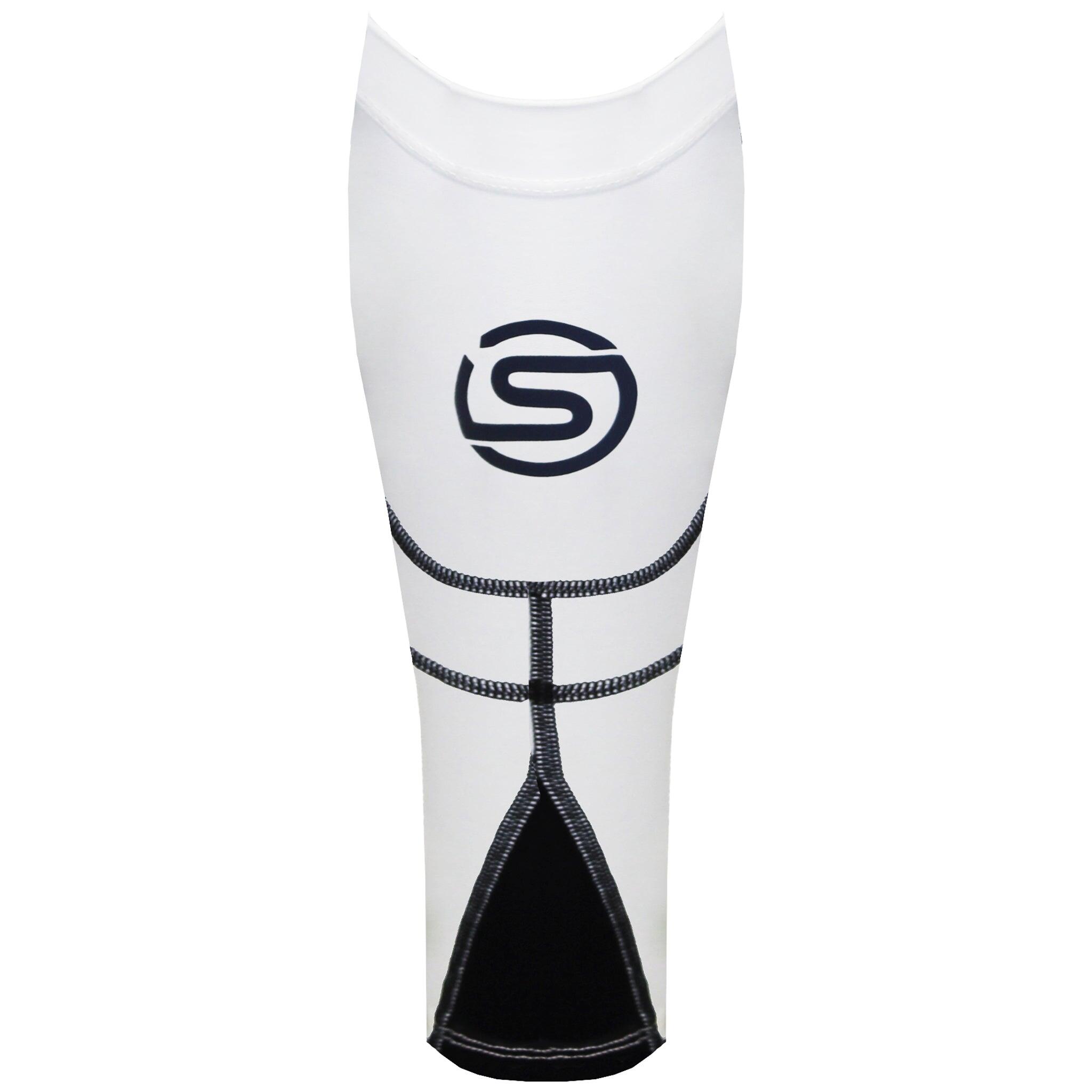 Skins Essentials Mens White Compression Calf Tights MX 3/3