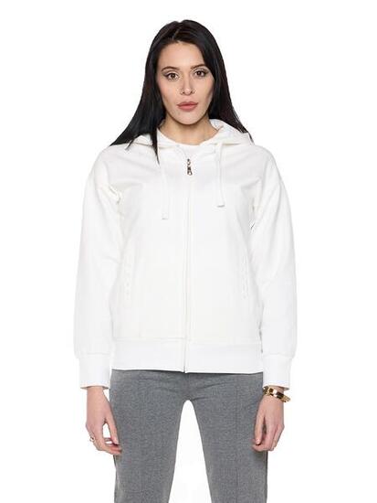 Felpa invernale da donna con cappuccio e zip "Pearl