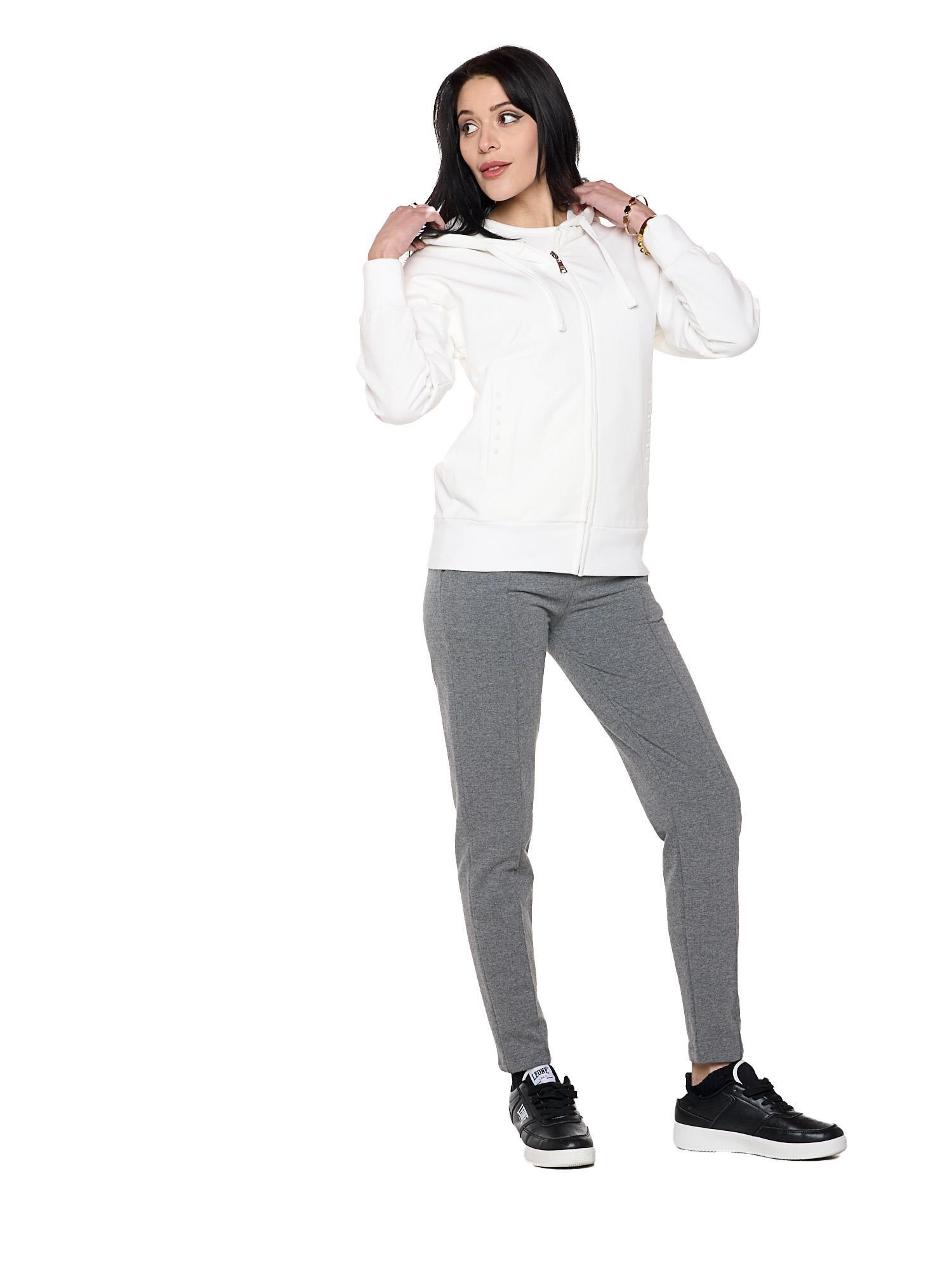 Sudadera con capucha mujer Leone 1947 Apparel Pearl cremallera invierno 3/7