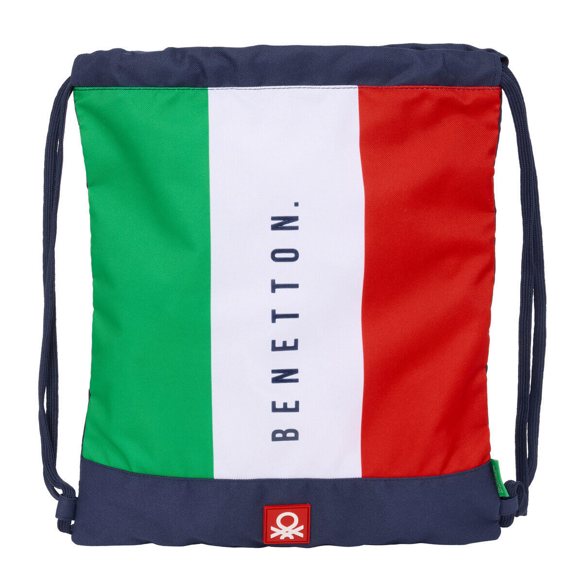 BENETTON Bolsa Mochila con Cuerdas Benetton Flag
