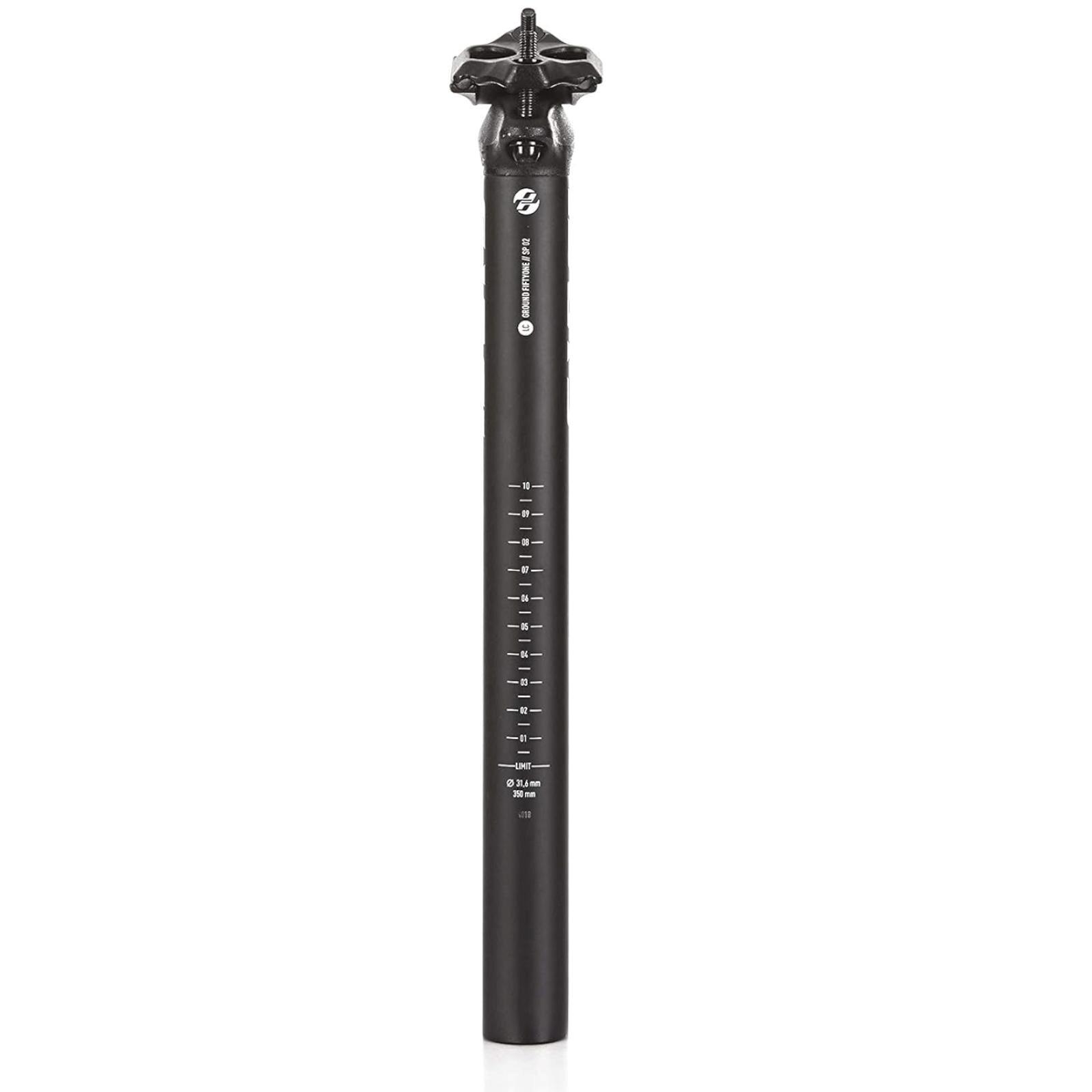 Ghost Patent Sattelstütze GND51 Team Carbon, Ø 31.6x350mm, 12mm Setback, Schwarz 4/6