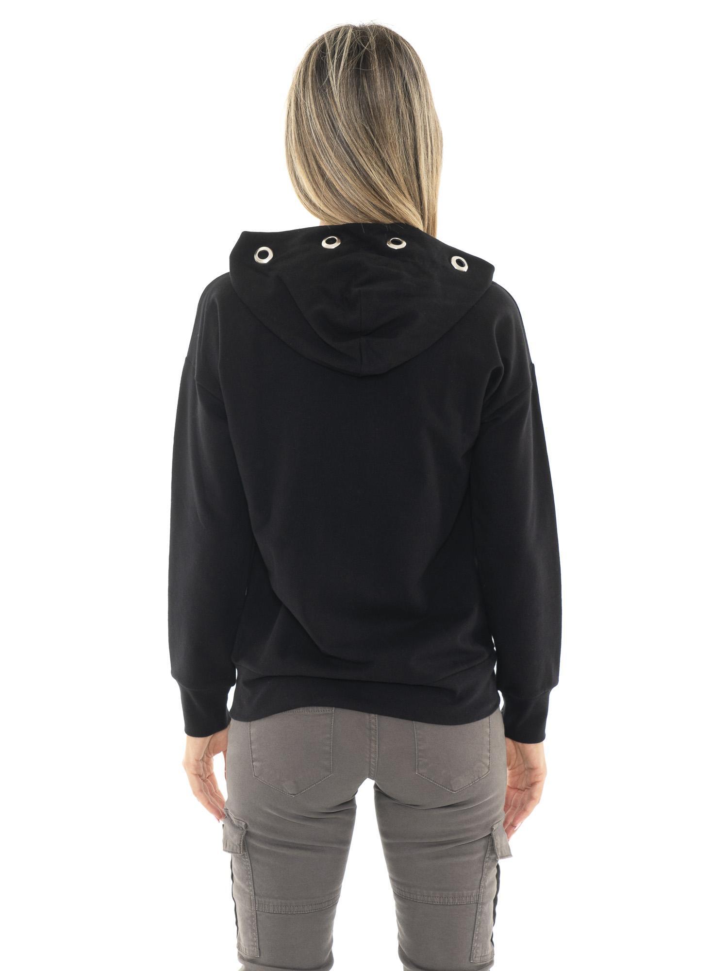 Sweat à capuche d'hiver pour femmes « Anneau noir » 4/5