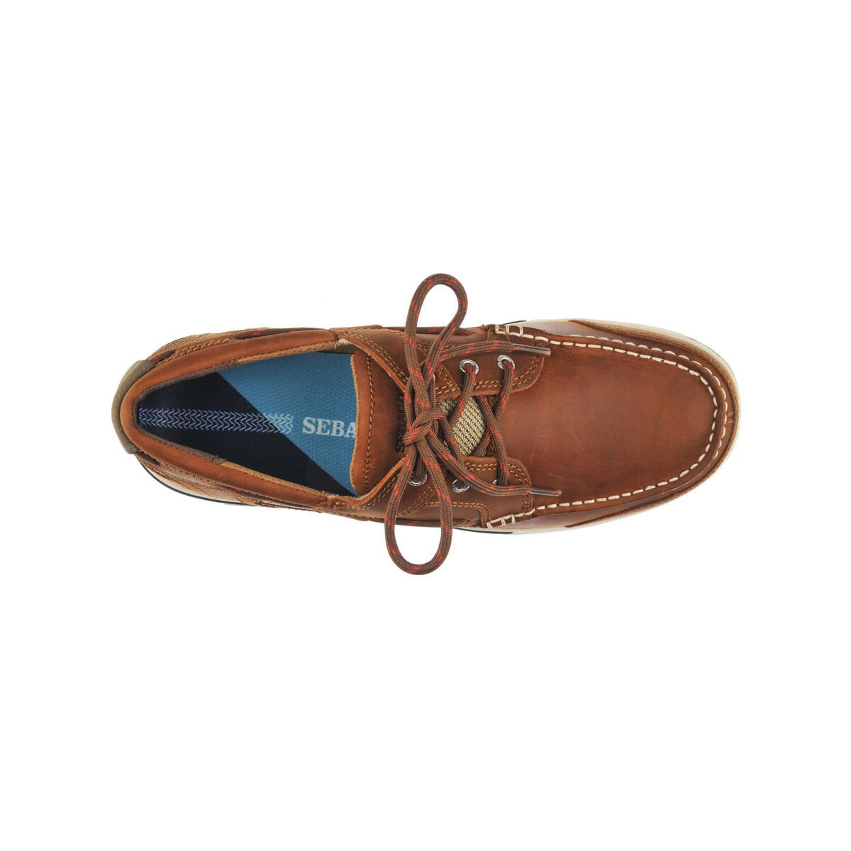 Triton Three-Eye chaussures bateau homme walnut leather 2/4