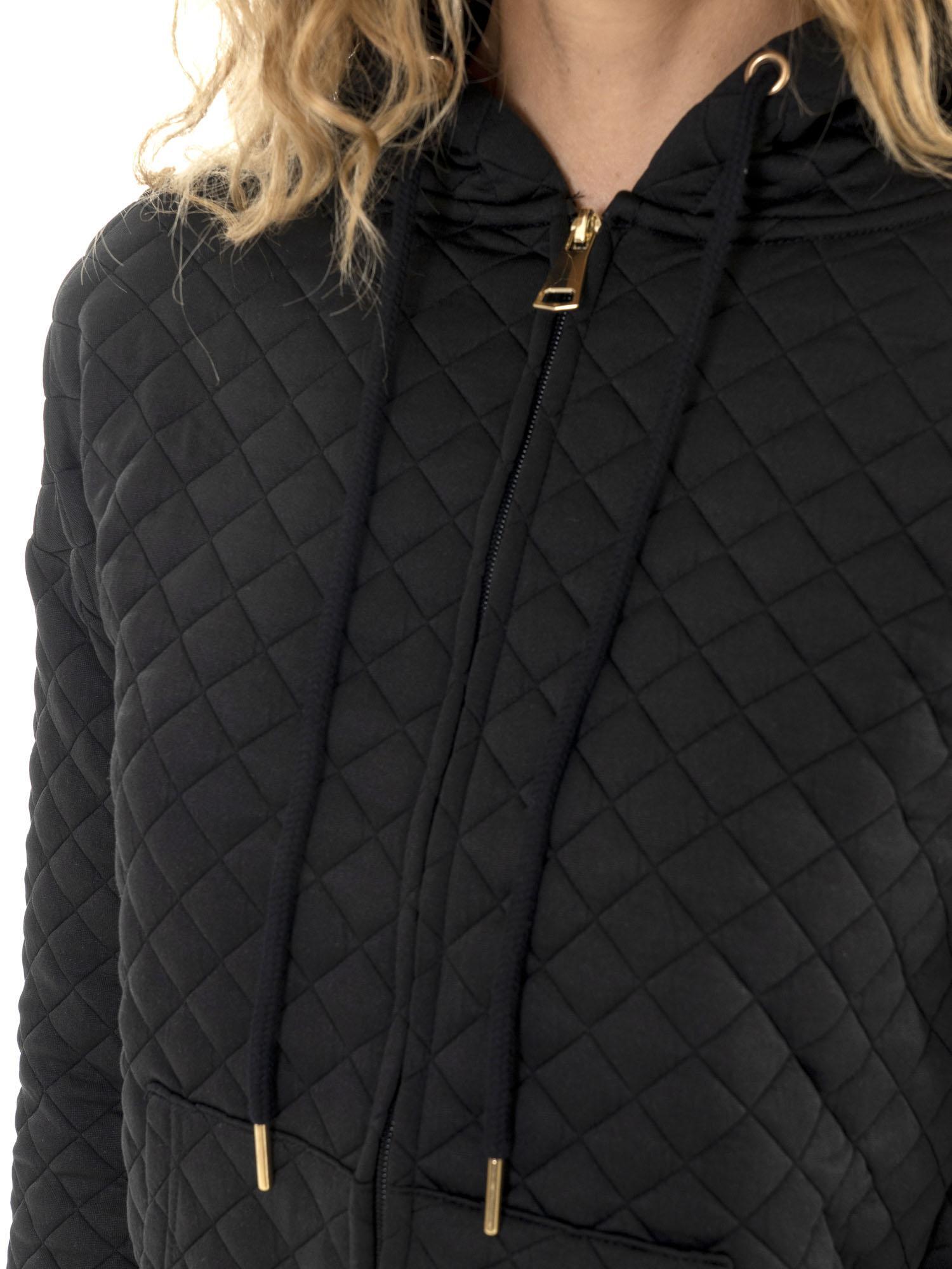 Leone 1947 Gold Studs Dames Gewatteerde Winterhoodie met Rits 3/5