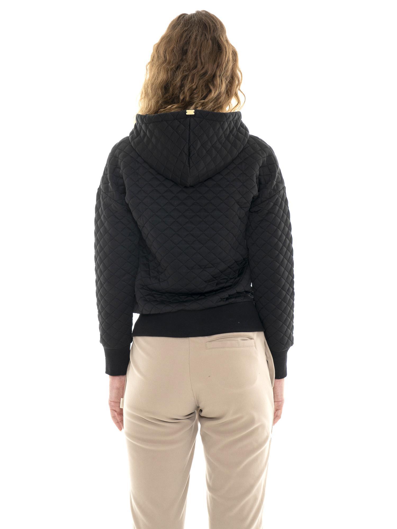 Leone 1947 Gold Studs Dames Gewatteerde Winterhoodie met Rits 4/5
