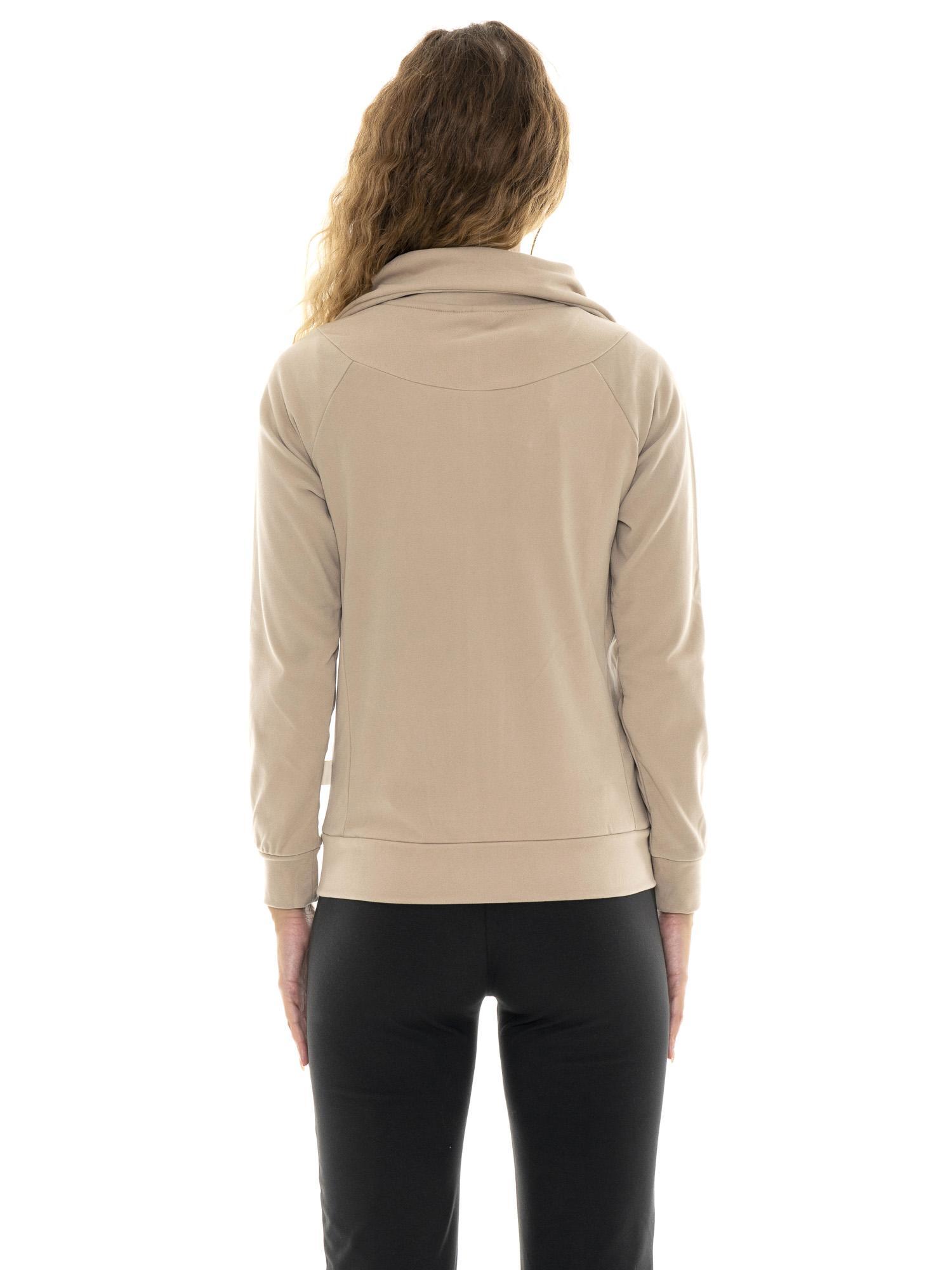 Sweat femme hiver avec capuche, zip et manches raglan "Relaxed" 4/6