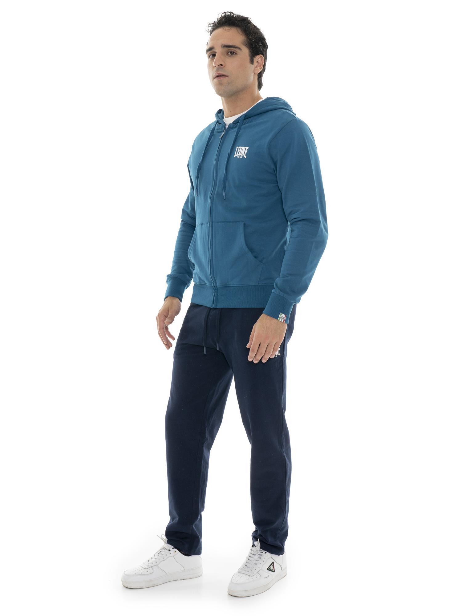 Sudadera de hombre Leone con capucha y cremallera Basic 5/7