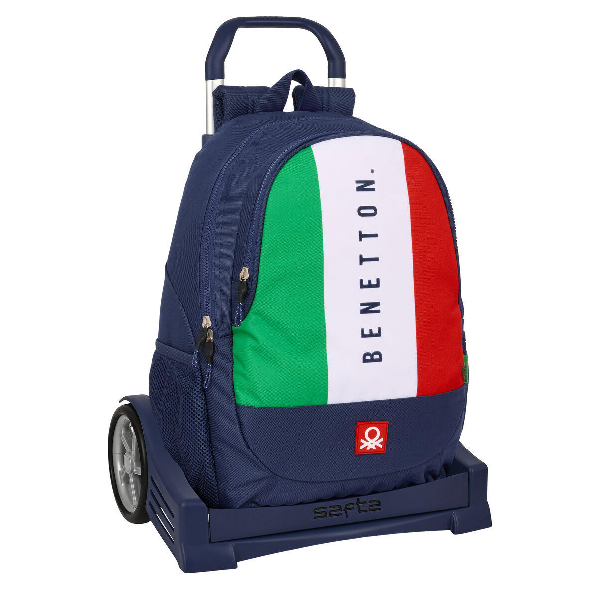 BENETTON Trolley per la Scuola Benetton Flag Blu Marino