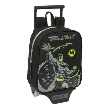 Mochila Escolar con Ruedas Batman Game over Negro