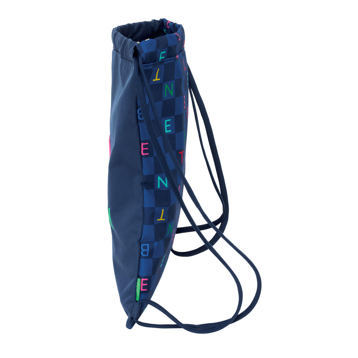 Bolsa Mochila con Cuerdas Benetton Damero 3/4