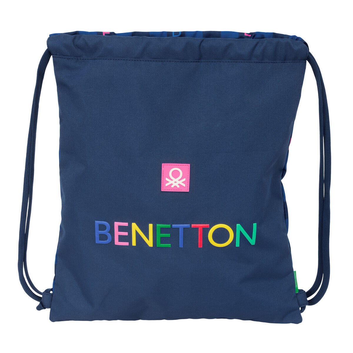 Bolsa Mochila con Cuerdas Benetton Damero 1/4