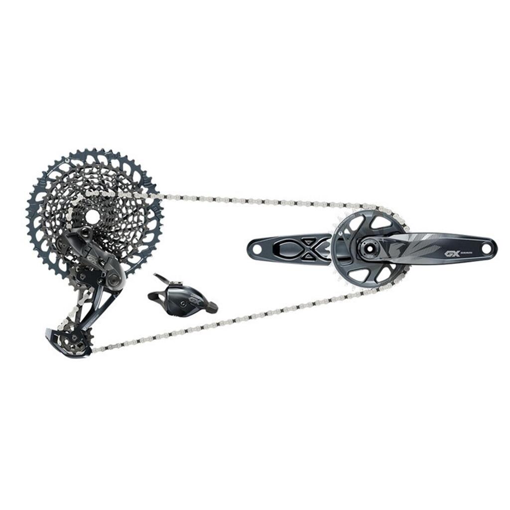 Complete derailleur/trigger/pedal crankset/chain/cassette assembly Sram GX Eagle