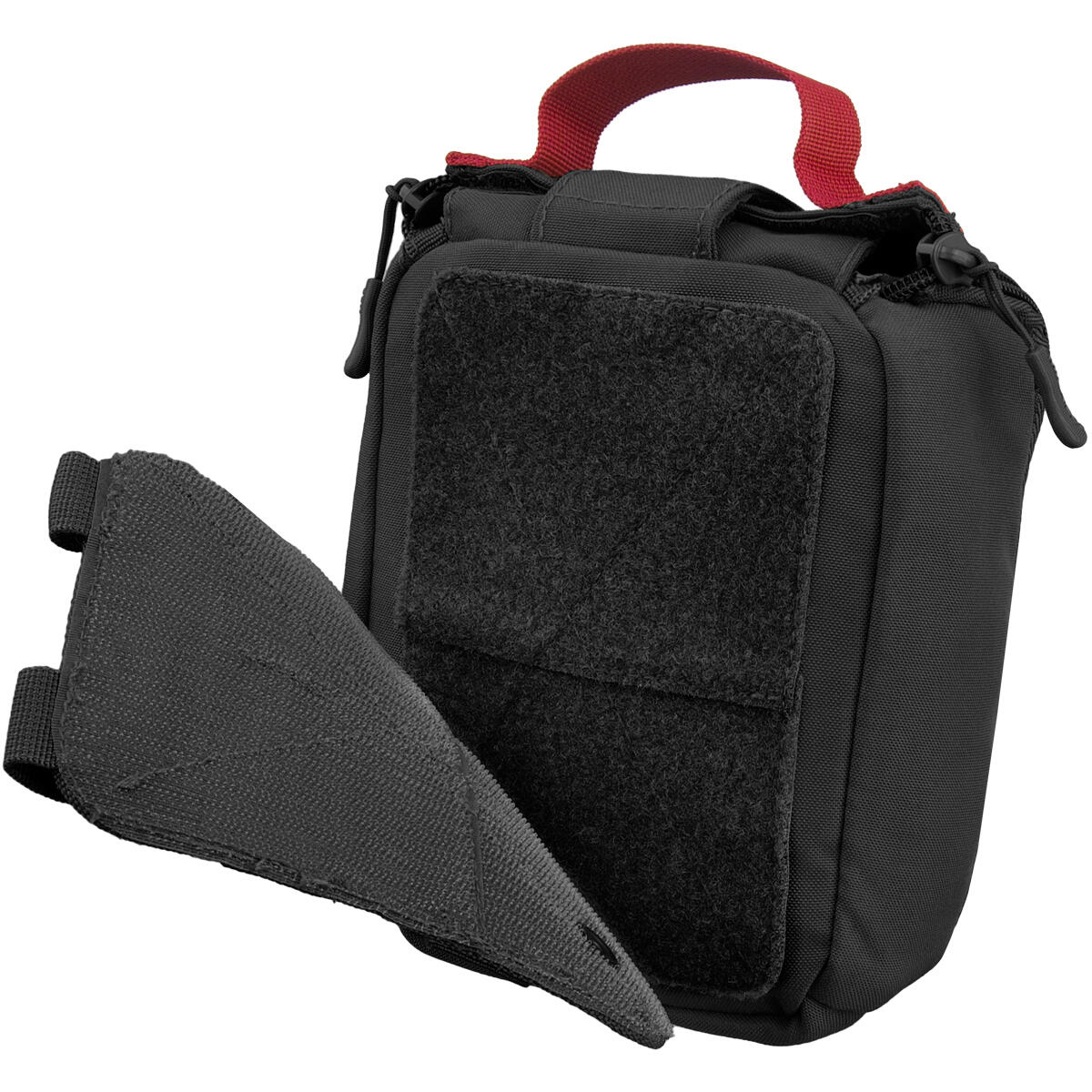 Mil-Tec Individual First Aid Kit Laser Cut Pouch Black 3/4