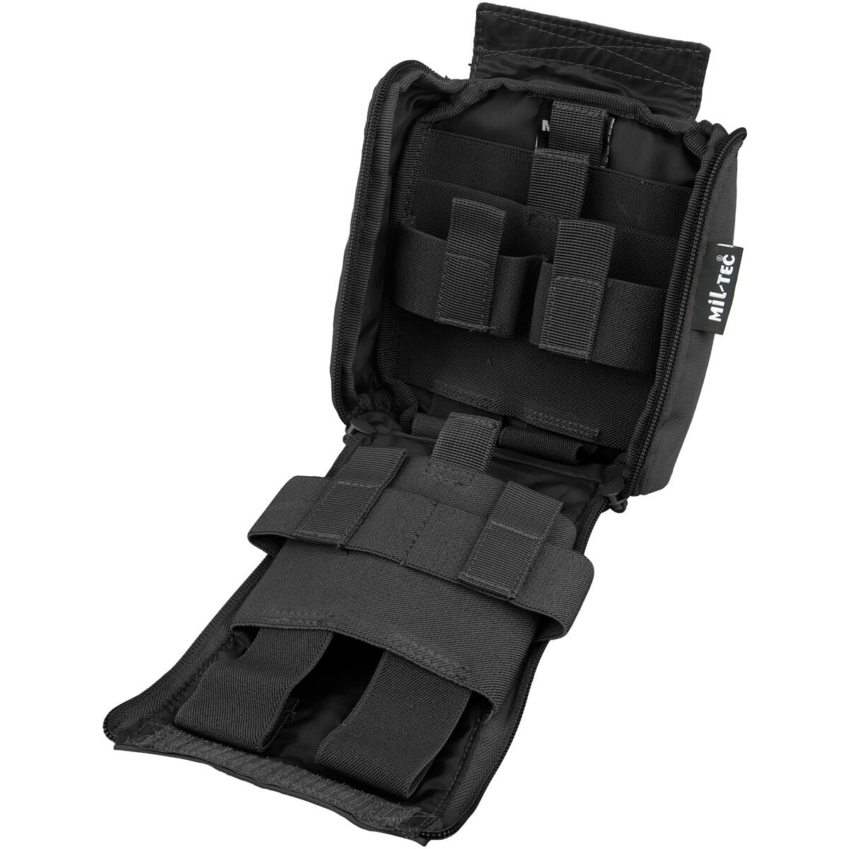Mil-Tec Individual First Aid Kit Laser Cut Pouch Black 4/4
