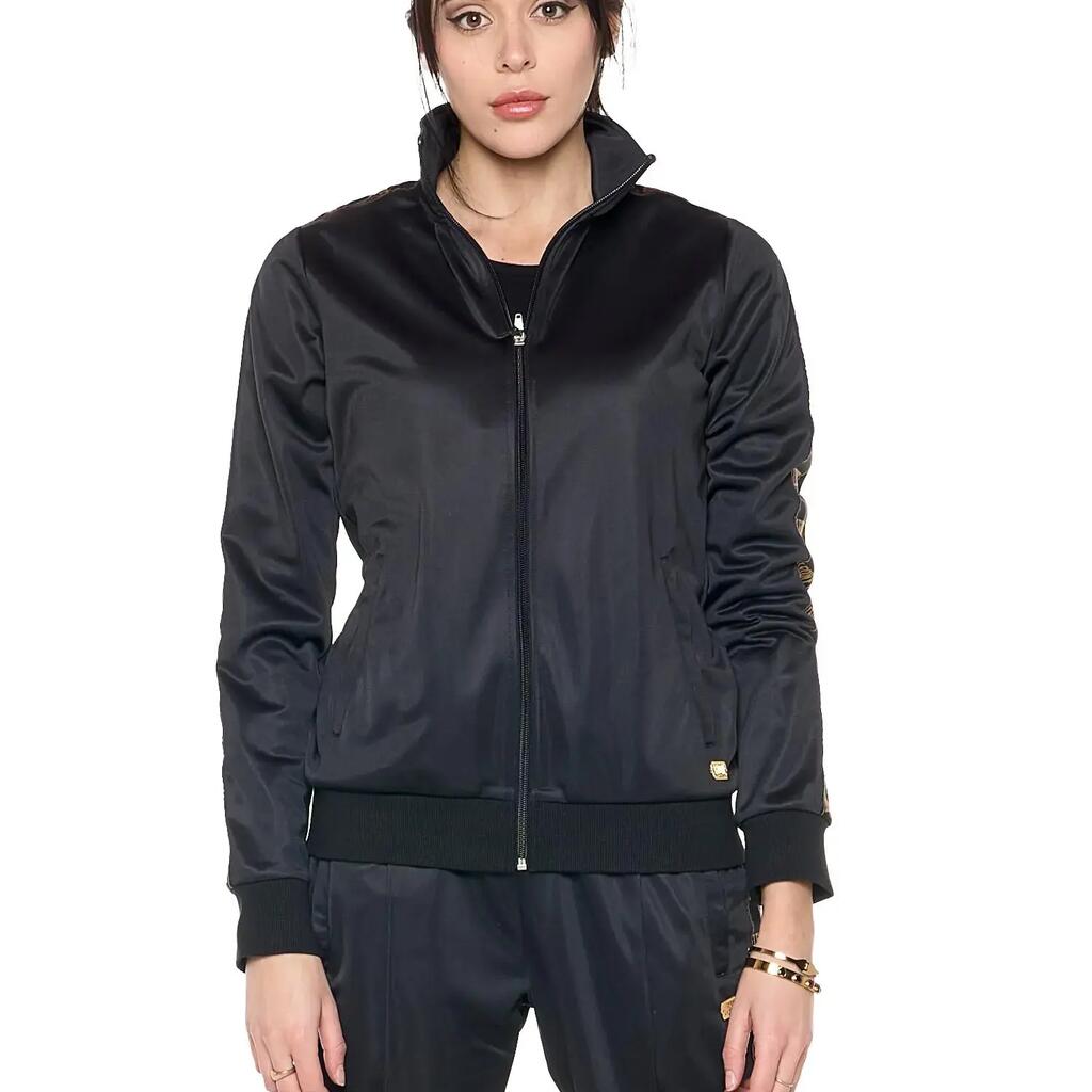 Women's winter sweatshirts with vertical stripes "Authentic Gold"