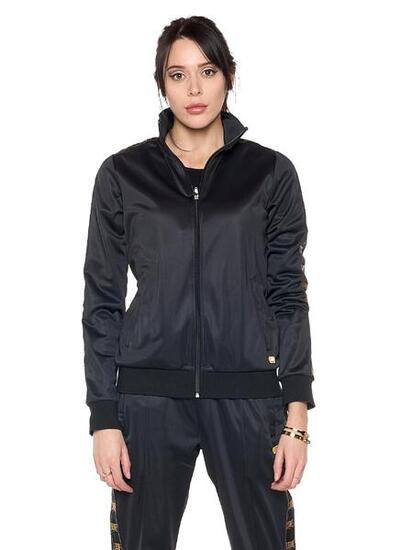 Sweat femme hiver à bandes verticales "Authentic Gold