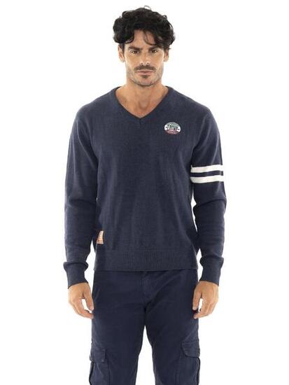 Sweat-shirts en maille à col en V pour hommes « Manifest »