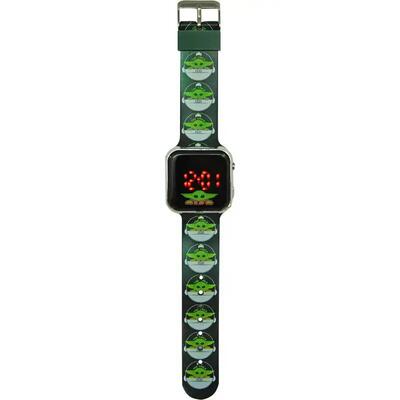 Led-horloge voor kinderen disney star wars mandalorian yoda the child