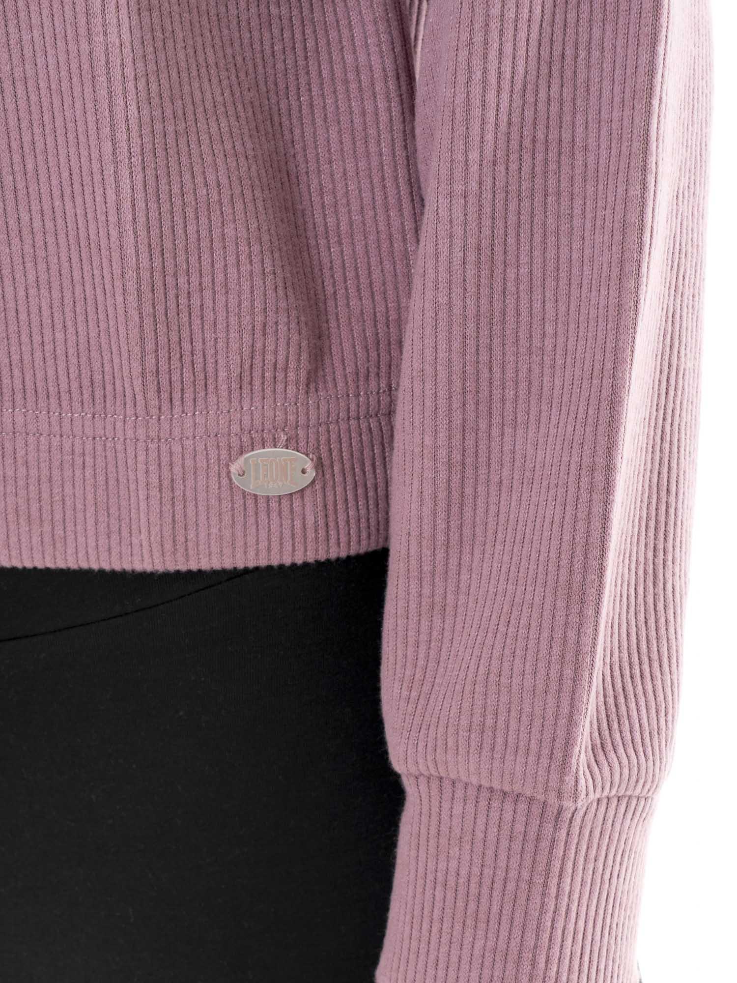 Moletom feminino canelado fino "Pearl" para o inverno 3/7