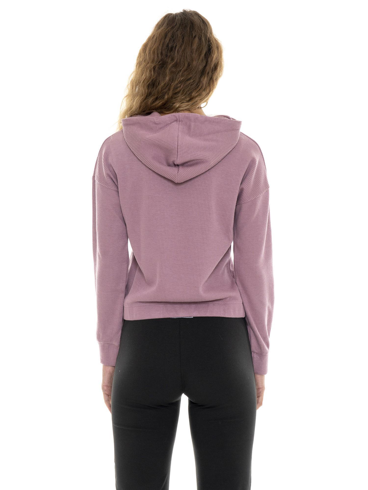 Moletom feminino canelado fino "Pearl" para o inverno 4/7