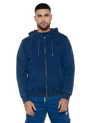 Denim herensweater 'indigo'