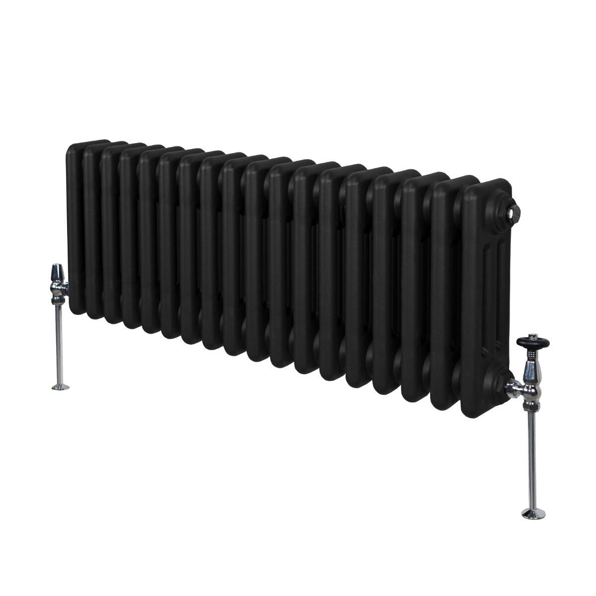 MONSTER Traditional 3 Column Radiator - 300 x 832mm - Black