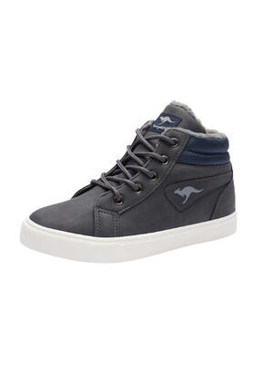 KangaROOS Kavu I High-Top Kinder Sneaker Unisex blau gefüttert Winterschuhe