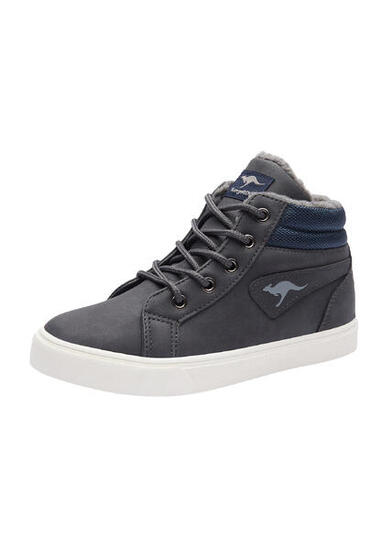 KangaROOS Kavu I High-Top Kinder Sneaker Unisex blau gefüttert Winterschuhe