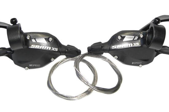 Sram Trigger-Schalter Set X5 3x10 1:1 00.7015.197.010 schwarz